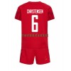 Maillot de Supporter Danemark Andreas Christensen 6 Domicile Coupe du Monde 2022 Pour Enfant